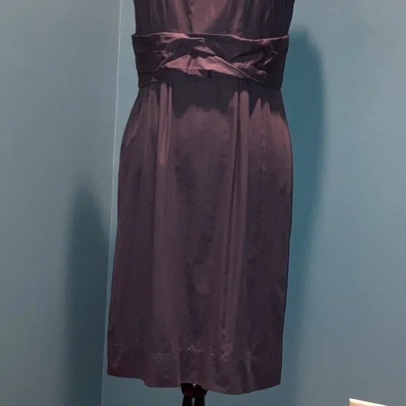 Loft Brown Cotton Dress Size 8 - Picture 3 of 14